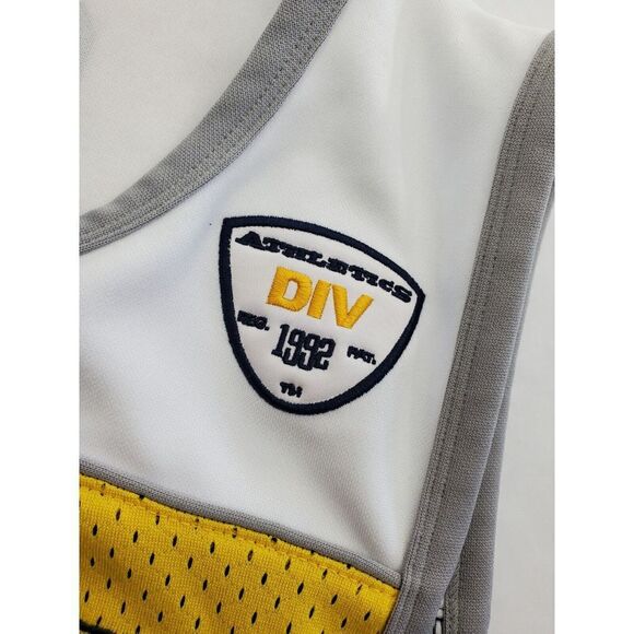 Fubu 90s Y2K Tank Top Muscle Jersey Mens M Colorblock Colorful Athletic True Vtg - Picture 6 of 12